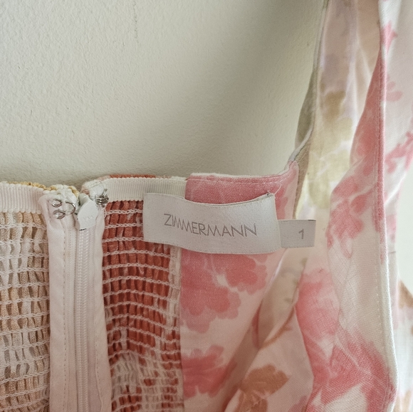 SOLD Zimmermann Postcard Spliced Mini Dress - Picture 6 of 8